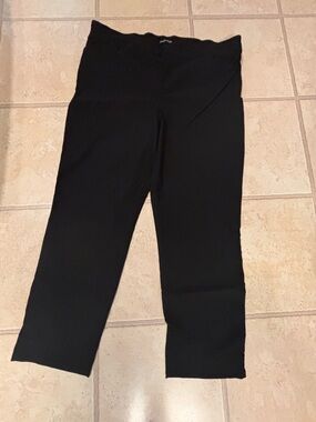 Hilary Radley Black Cropped Ponte Pants